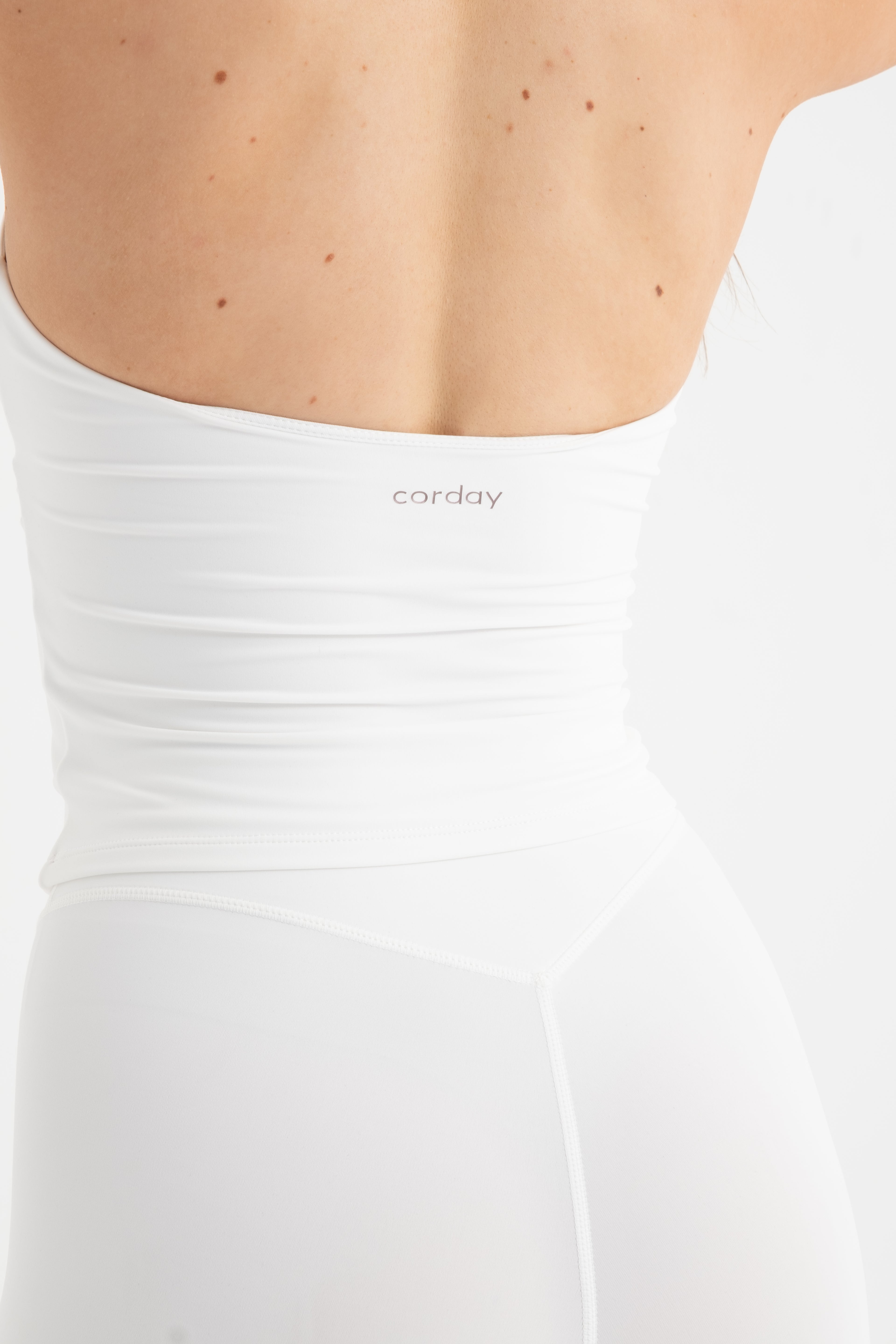 CORDAY ORIGIN SILK beyaz spor büstiyer - kumaş detayı