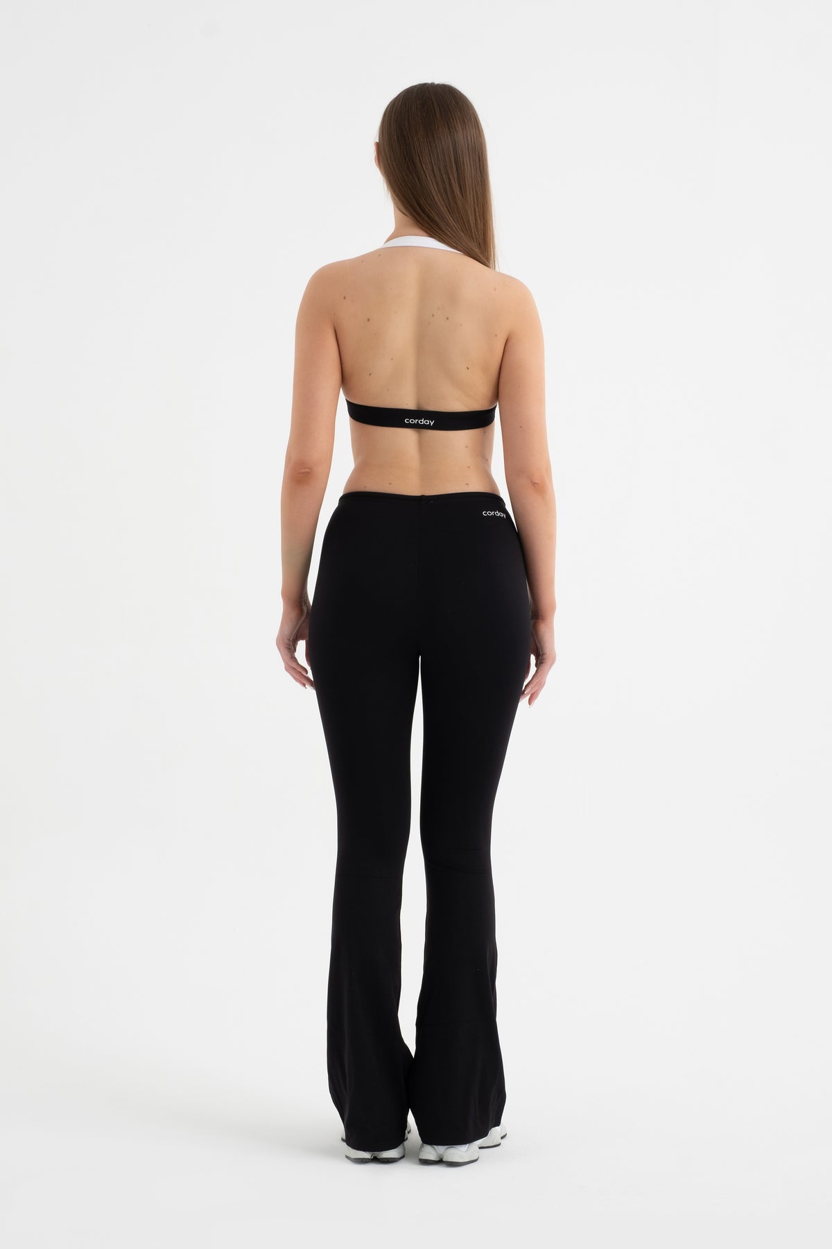 CORDAY DYNAMIC Black Flare Pantolon - arka görünüm