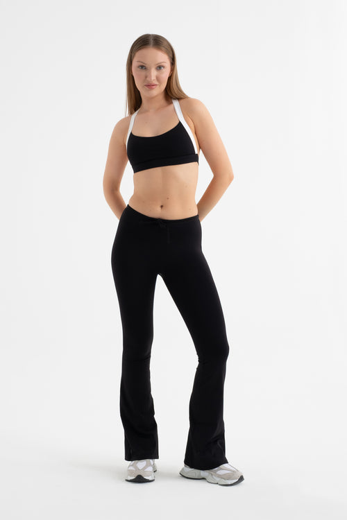 CORDAY DYNAMIC Black Flare Pantolon - ön görünüm