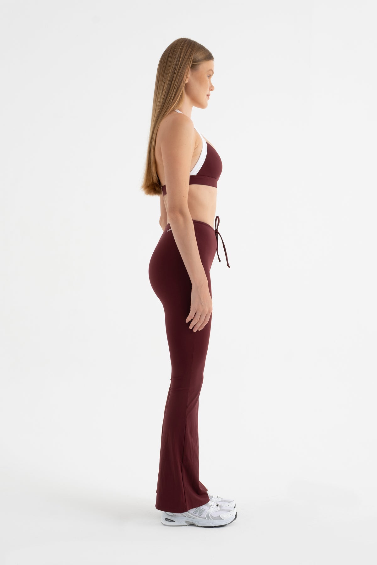 CORDAY DYNAMIC Burgundy Flare Pantolon - arka görünüm