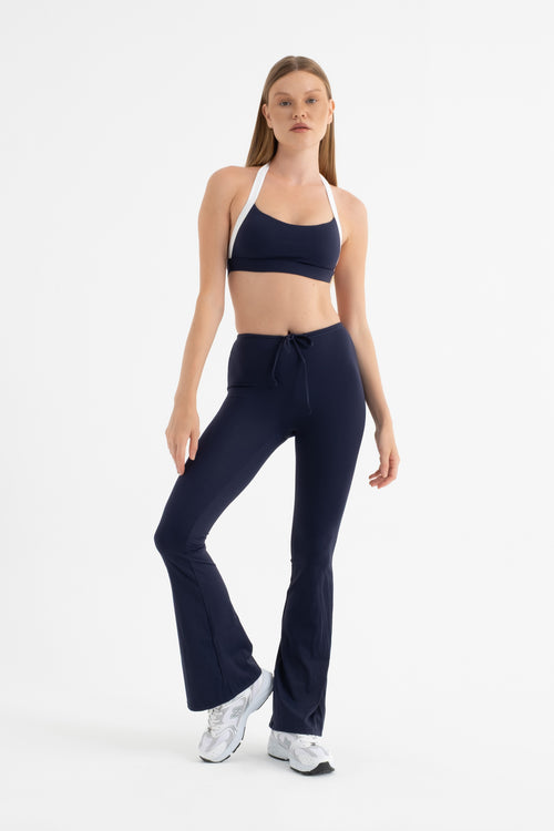 CORDAY DYNAMIC Navy Flare Pantolon - kumaş detayı