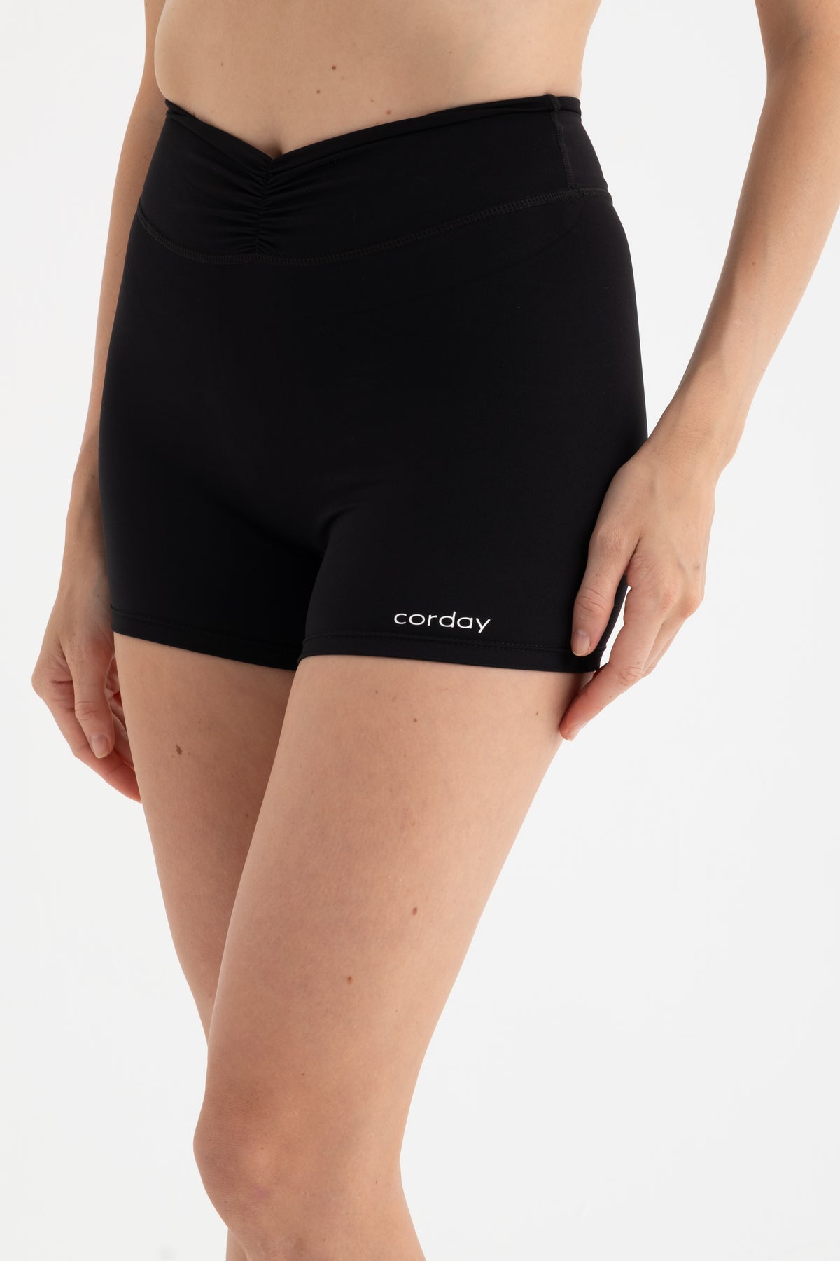 CORDAY DYNAMIC Black Şort - kumaş detayı